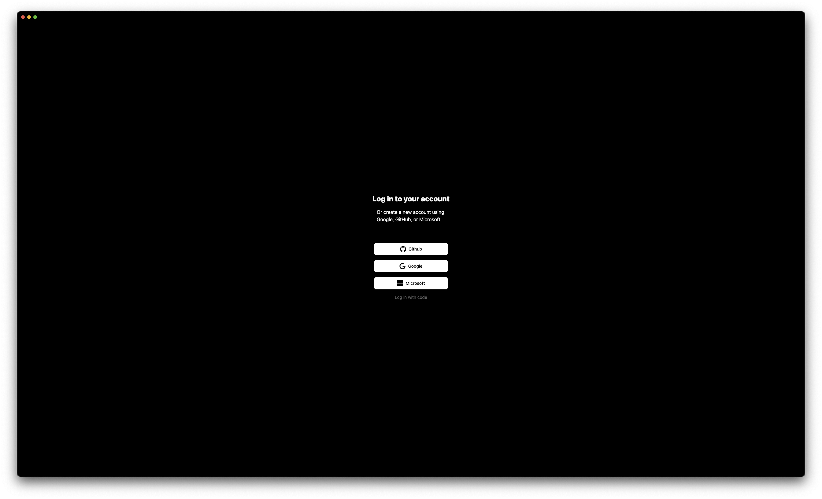 Sign In Screen