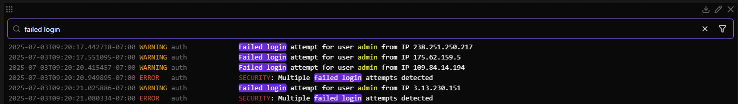Log Search