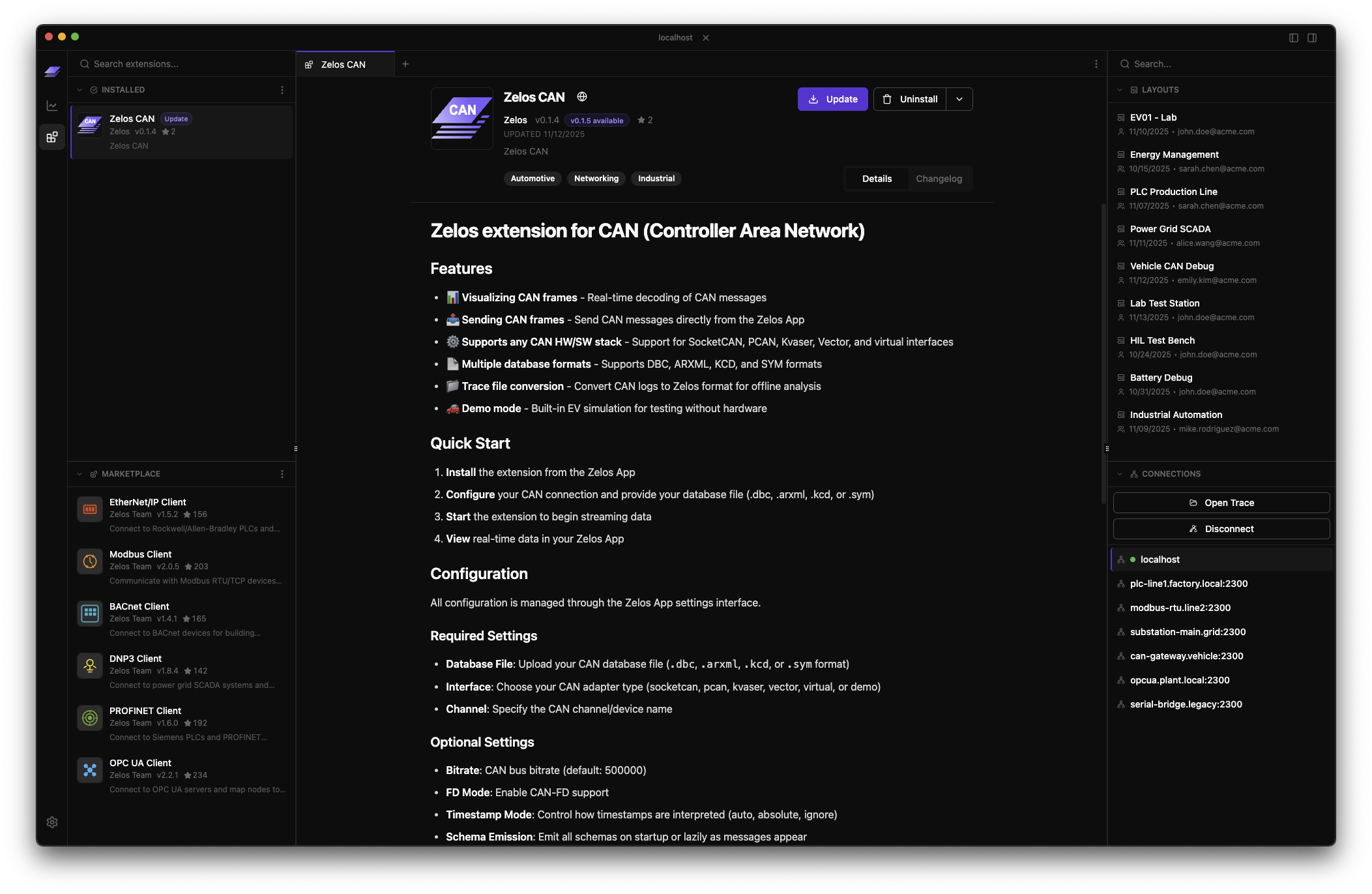 Extension Update