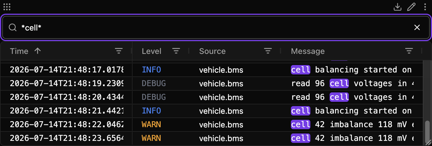 Log Search