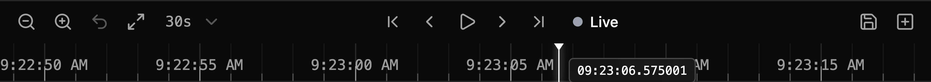 Timeline Collapsed Cursor View