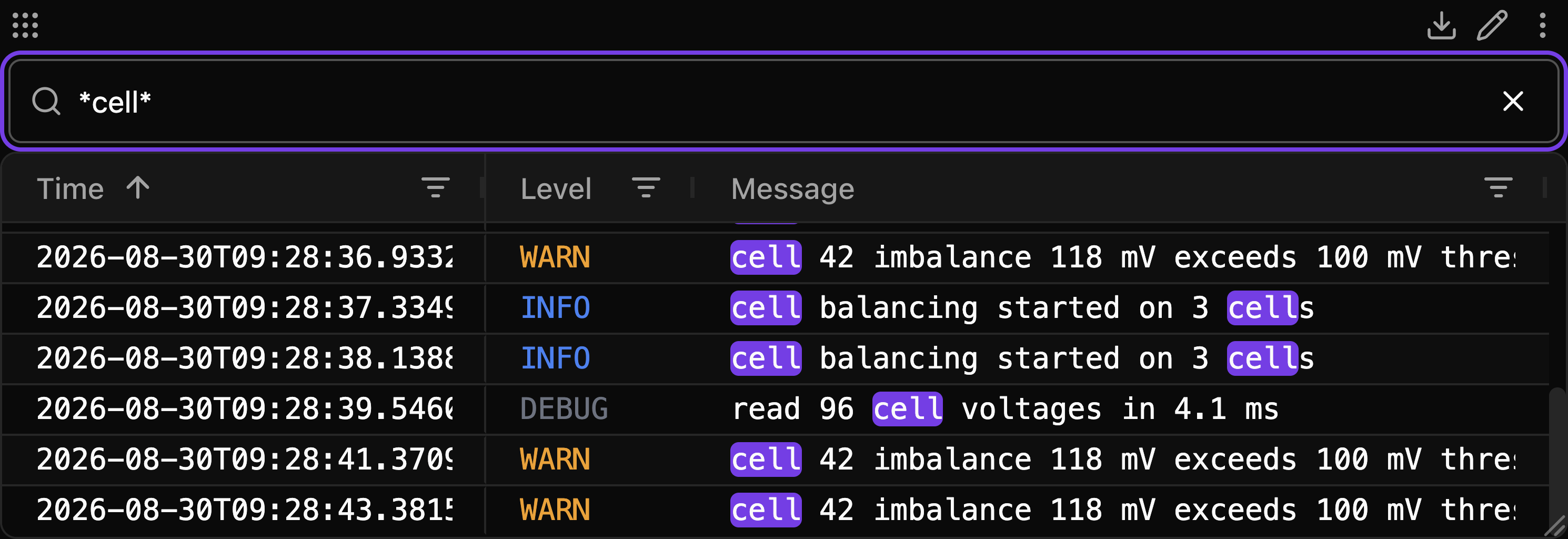 Log Search