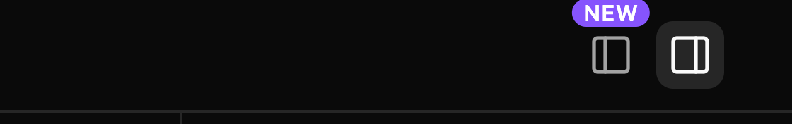 Title-bar toggle carrying the badge