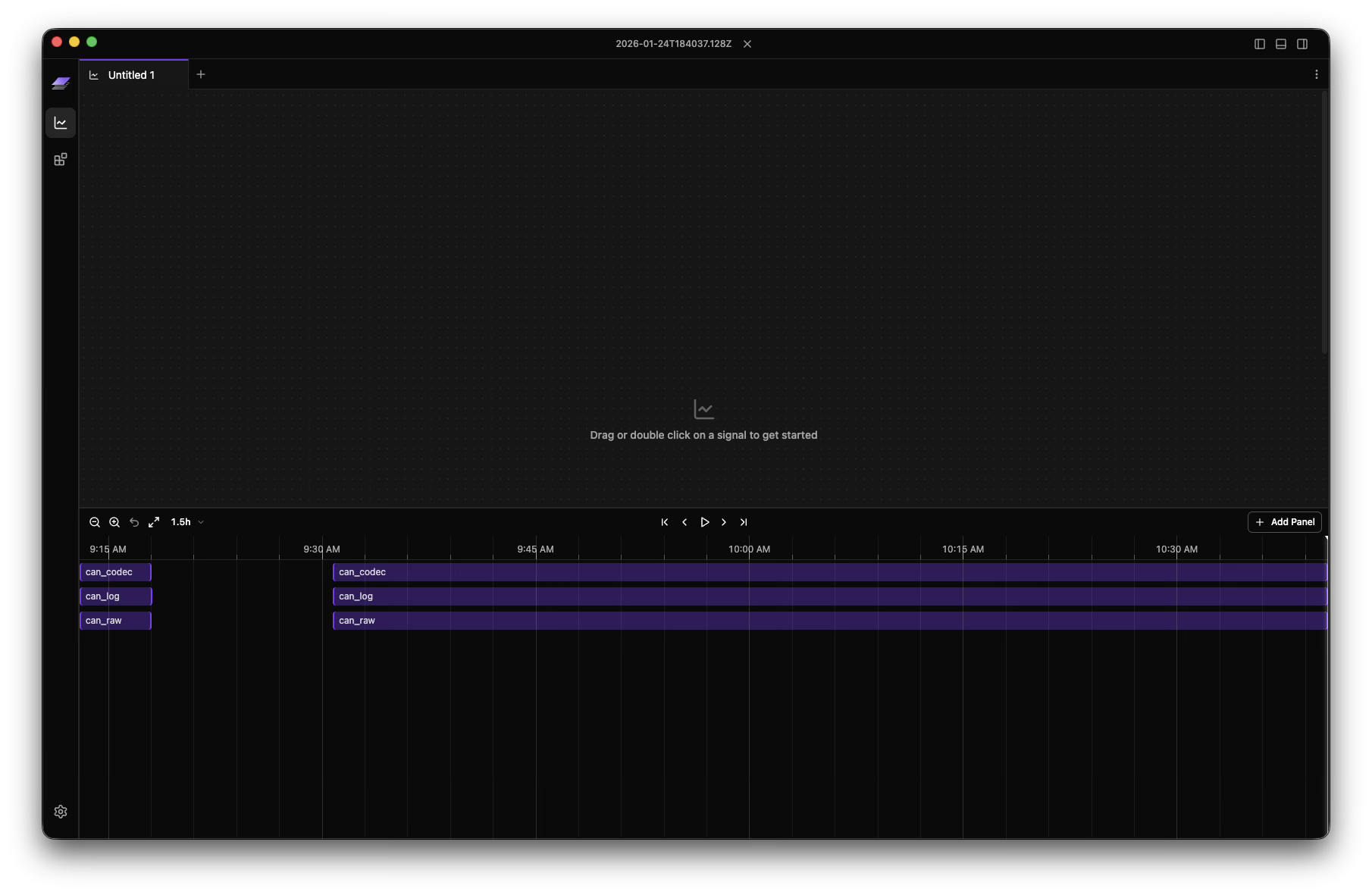 Timeline Trace Controls
