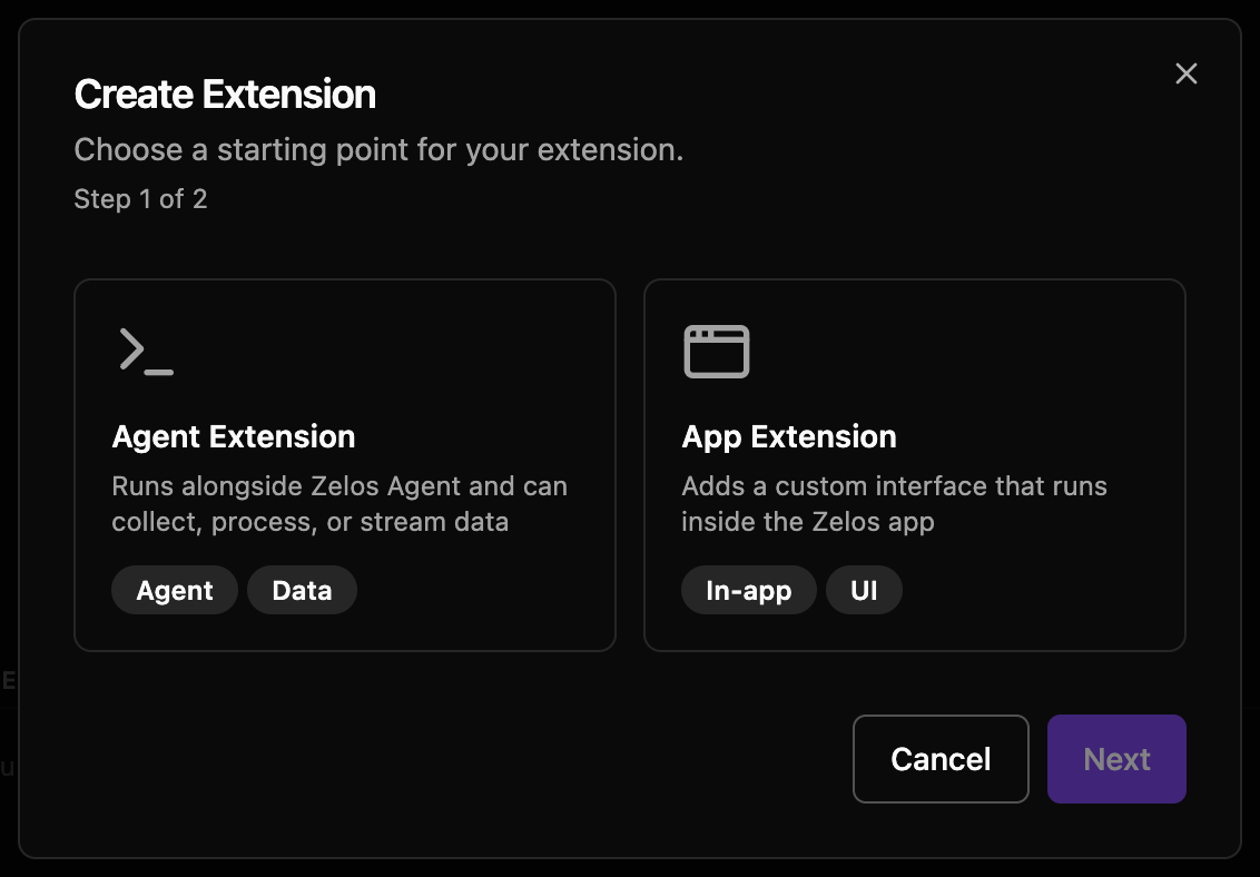 Create Extension