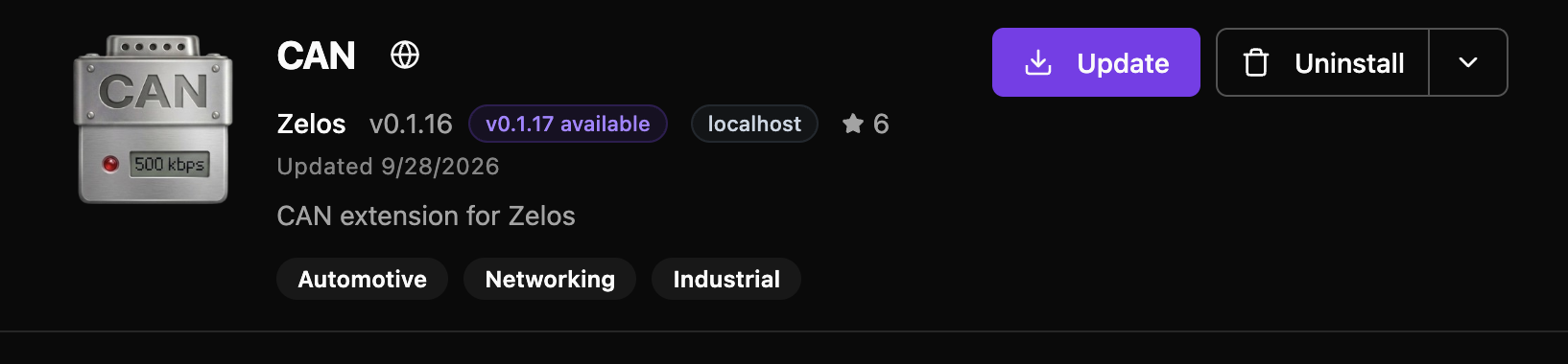 Extension Update