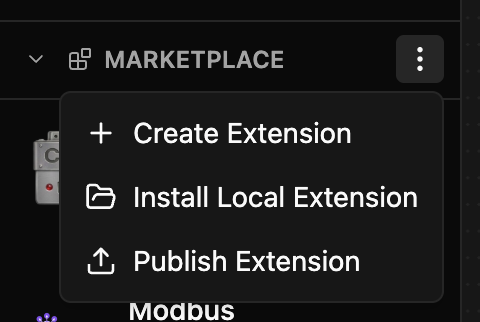 Marketplace Menu