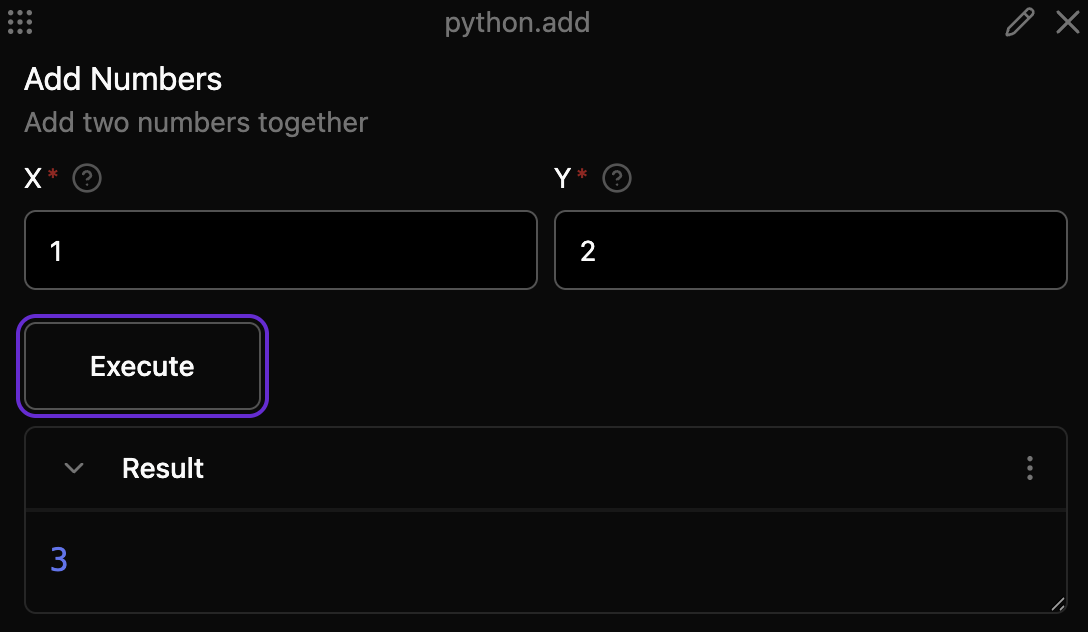 Add Action